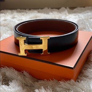 Authentic Hermès belt with box and dust bag